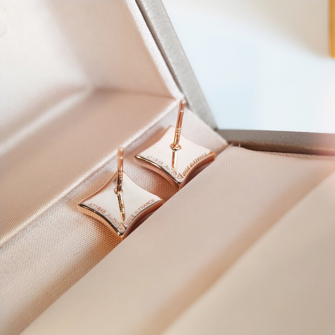 ¡®Glow Jewelry¡¯STAR MOP PINK GOLD EARRINGS