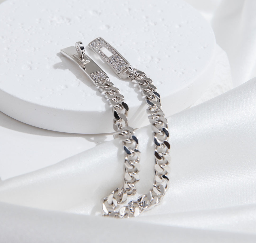 ¡®Glow Jewelry¡¯KELLY CHAIN SILVER DIAMOND BRACELET
