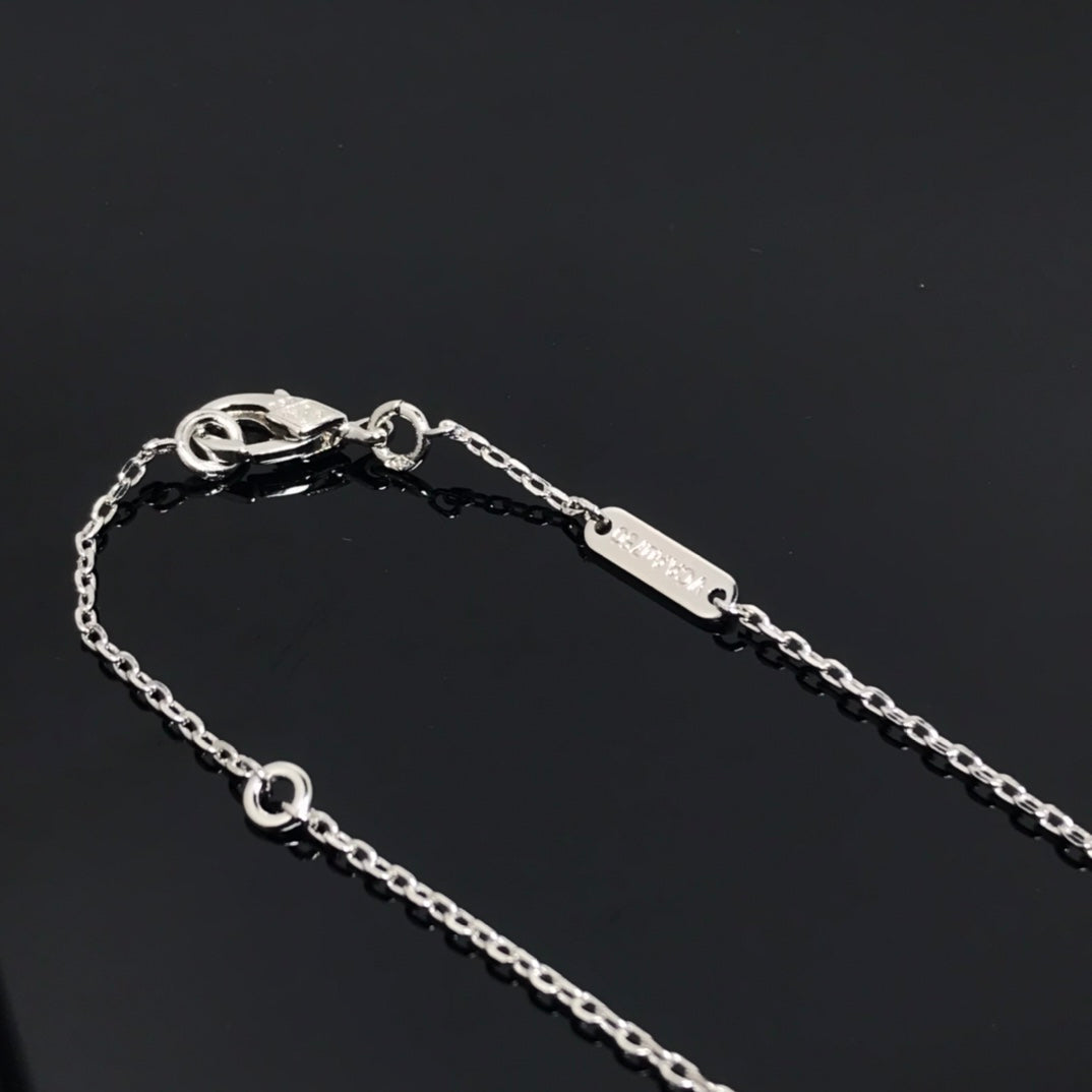 ¡®Glow Jewelry¡¯CLOVER PIETERSITE SILVER LONG NECKLACE