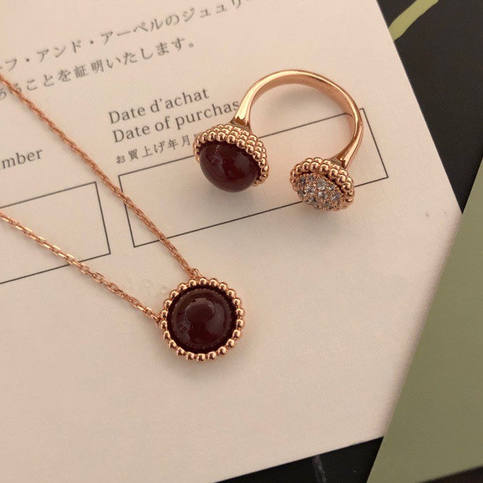 ¡®Glow Jewelry¡¯PERLEE COULEURS DIAMOND ROSE GOLD BETWEEN THE FINGER RING
