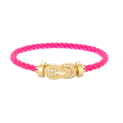 ¡®Glow Jewelry¡¯CHANCE LARGE 8 FIGURE BUCKLE HALF DIAMOND BRACELET GOLD