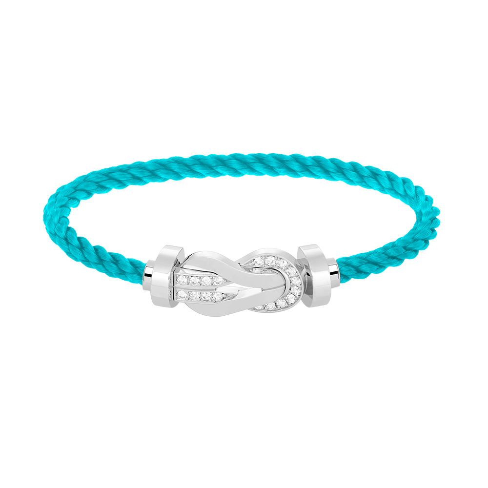 ¡®Glow Jewelry¡¯CHANCE LARGE 8 FIGURE BUCKLE HALF DIAMOND BRACELET SILVER