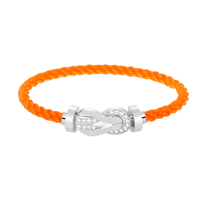 ¡®Glow Jewelry¡¯CHANCE LARGE 8 FIGURE BUCKLE HALF DIAMOND BRACELET SILVER