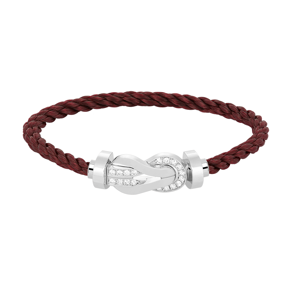¡®Glow Jewelry¡¯CHANCE LARGE 8 FIGURE BUCKLE HALF DIAMOND BRACELET SILVER