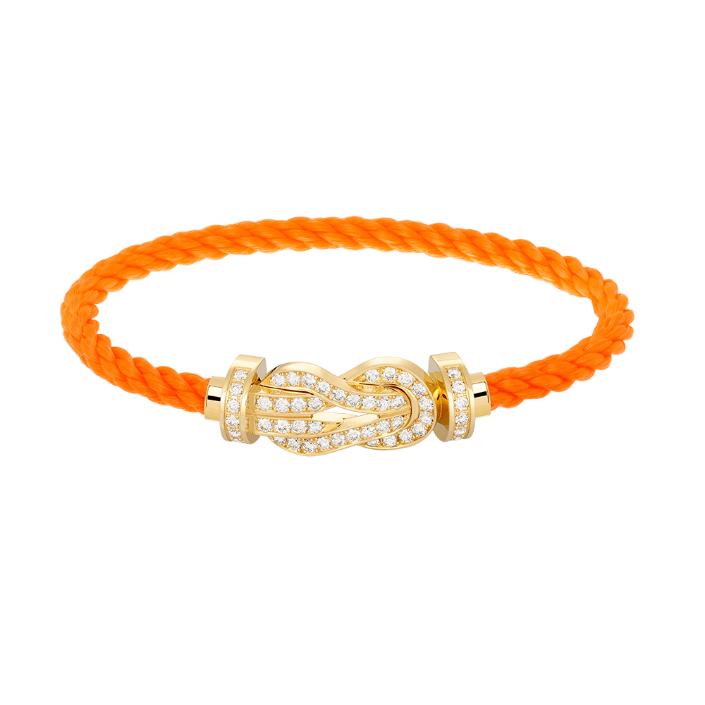 [Glow Jewelry]CHANCE LARGE 8 FIGURE BUCKLE FULLDIAMOND BRACELET GOLD
