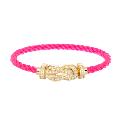 ¡®Glow Jewelry¡¯CHANCE LARGE 8 FIGURE BUCKLE FULLDIAMOND BRACELET GOLD