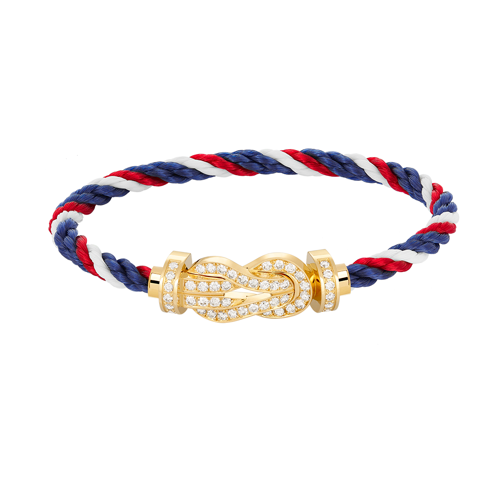 [Glow Jewelry]CHANCE LARGE 8 FIGURE BUCKLE FULLDIAMOND BRACELET GOLD