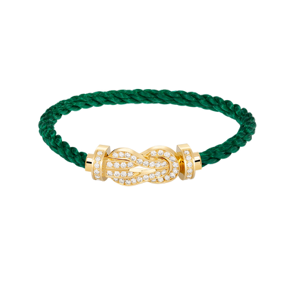 [Glow Jewelry]CHANCE LARGE 8 FIGURE BUCKLE FULLDIAMOND BRACELET GOLD