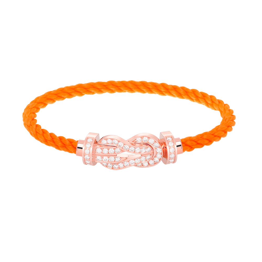 ¡®Glow Jewelry¡¯CHANCE LARGE 8 FIGURE BUCKLE FULL DIAMOND BRACELET ROSE GOLD