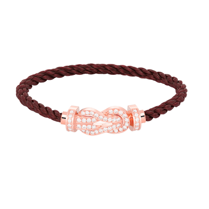 ¡®Glow Jewelry¡¯CHANCE LARGE 8 FIGURE BUCKLE FULL DIAMOND BRACELET ROSE GOLD