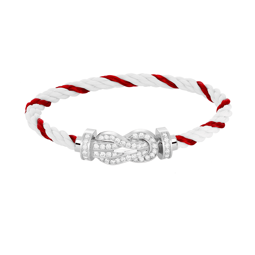 ¡®Glow Jewelry¡¯CHANCE LARGE 8 FIGURE BUCKLE FULL DIAMOND BRACELET SILVER