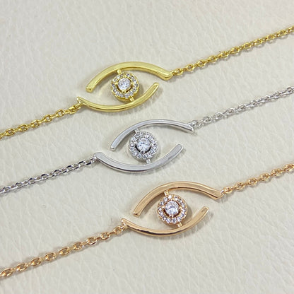 [Glow Jewelry]Lucky Eye Pave-Set Diamond Bracelet