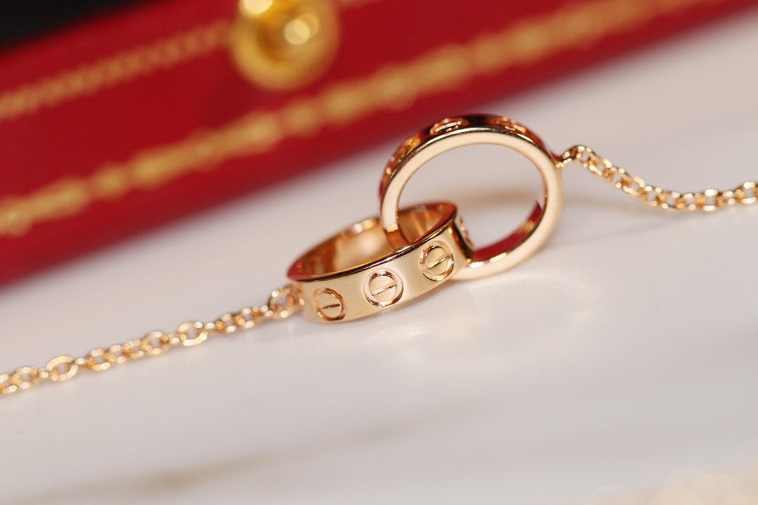 ¡®Glow Jewelry¡¯LOVE NECKLACE PINK GOLD AND SILVER