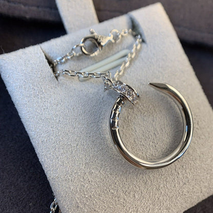 [Glow Jewelry]JUSTE NECKLACE SILVER DIAMONDS