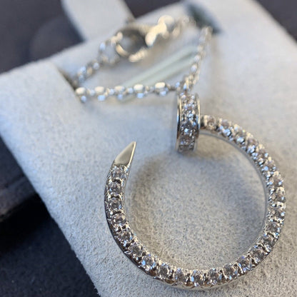 ¡®Glow Jewelry¡¯JUSTE NECKLACE SILVER DIAMONDS