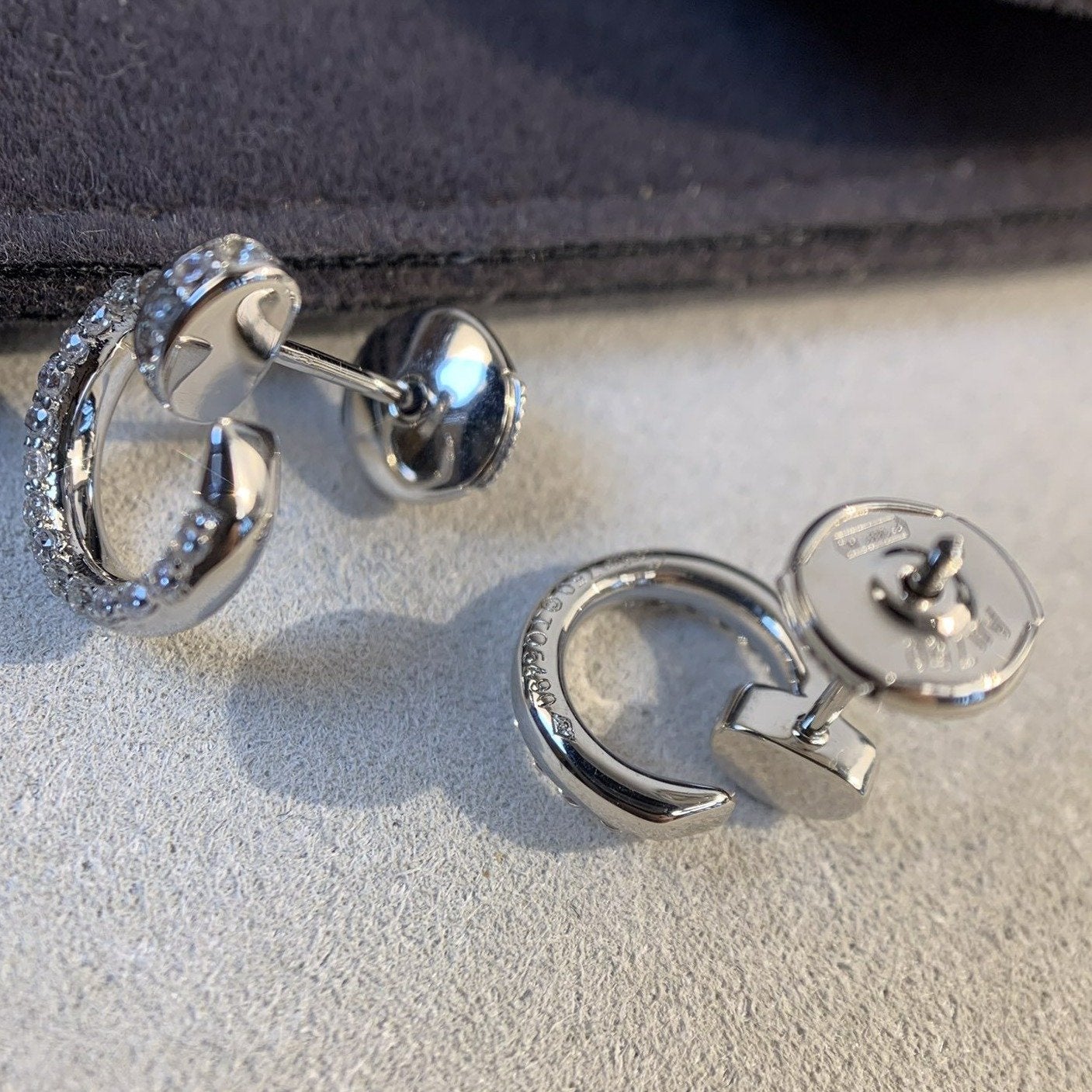 [Glow Jewelry]JUSTE EARRINGS SILVER DIAMONDS
