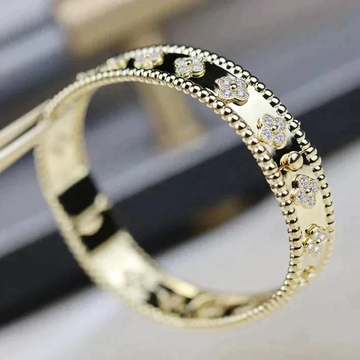 [Glow Jewelry]CLOVER BRACELET 8MM DIAMONDS