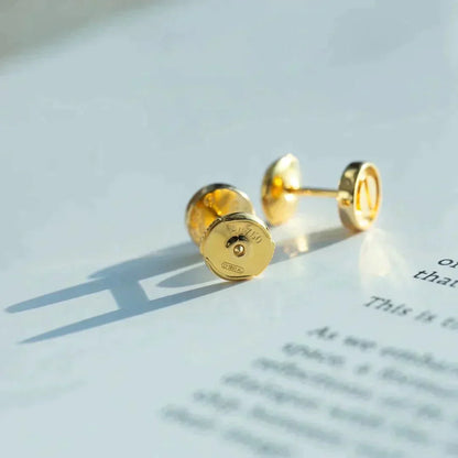 [Glow Jewelry]LOVE EARRINGS GOLD 10MM