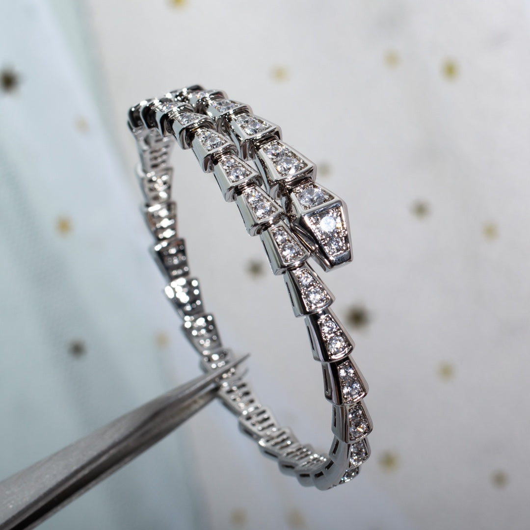 [Glow Jewelry]SERPENTI BRACELET 6MM SILVER DIAMOND