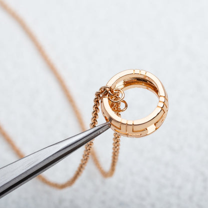 [Glow Jewelry]PARENTESI NECKLACE PINK GOLD