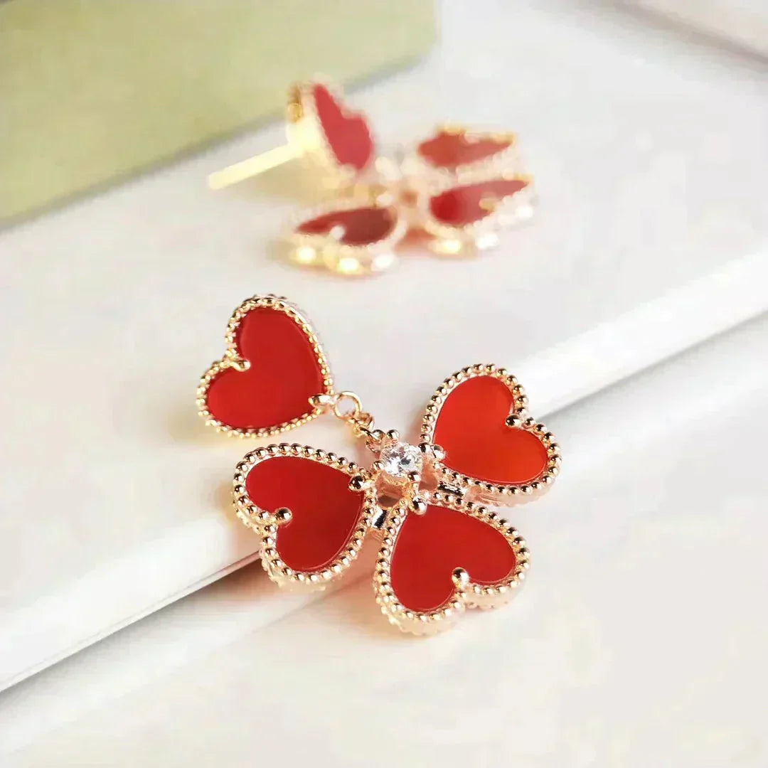 ¡®Glow Jewelry¡¯SWEET CLOVER CARNELIAN EARRINGS