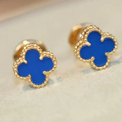 ¡®Glow Jewelry¡¯CLOVER MINI 9.5MM TURQUOISE EARRINGS
