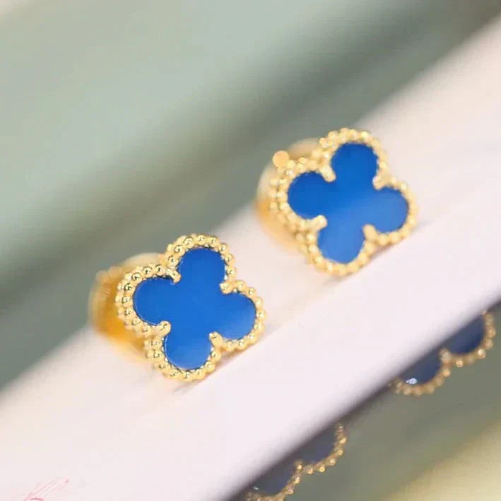 ¡®Glow Jewelry¡¯CLOVER MINI 9.5MM TURQUOISE EARRINGS