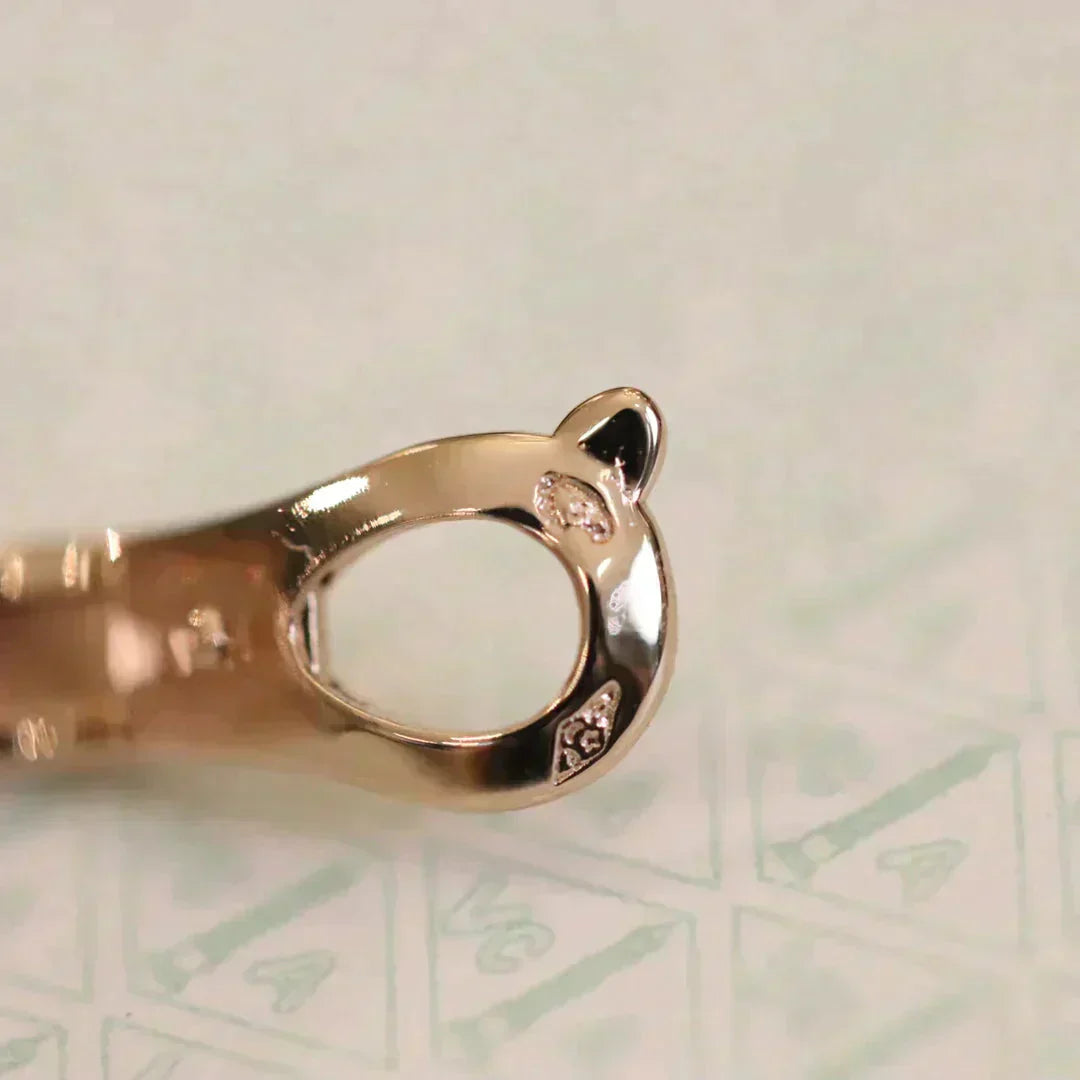 [Glow Jewelry]CLOVER MEDIUM 1 MOTIFS FUll DIAMOND EARRINGS