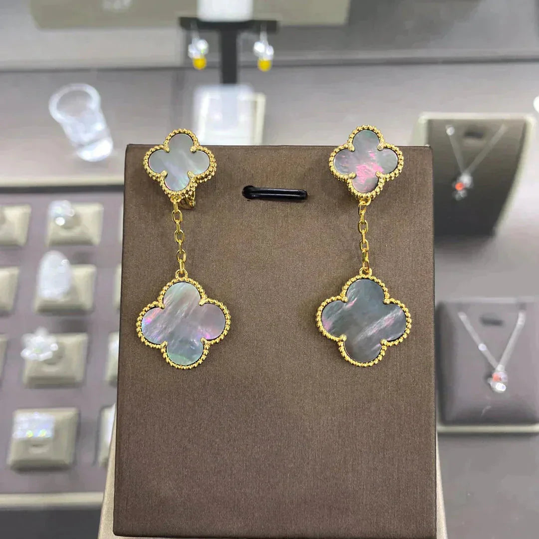 ¡®Glow Jewelry¡¯CLOVER 2 MOTIFS  EARRINGS (MULTIPLE CHOICESC