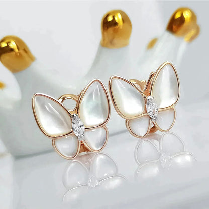 ¡®Glow Jewelry¡¯BUTTERFLY MOP DIAMOND EARRINGS