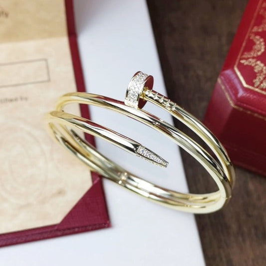 [Glow Jewelry]JUSTE BRACELET 3.5MM DOUBLE ROW DIAMOND