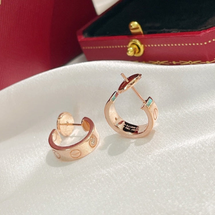 ¡®Glow Jewelry¡¯LOVE EARRINGS 5.7MM 2 DIAMONDS