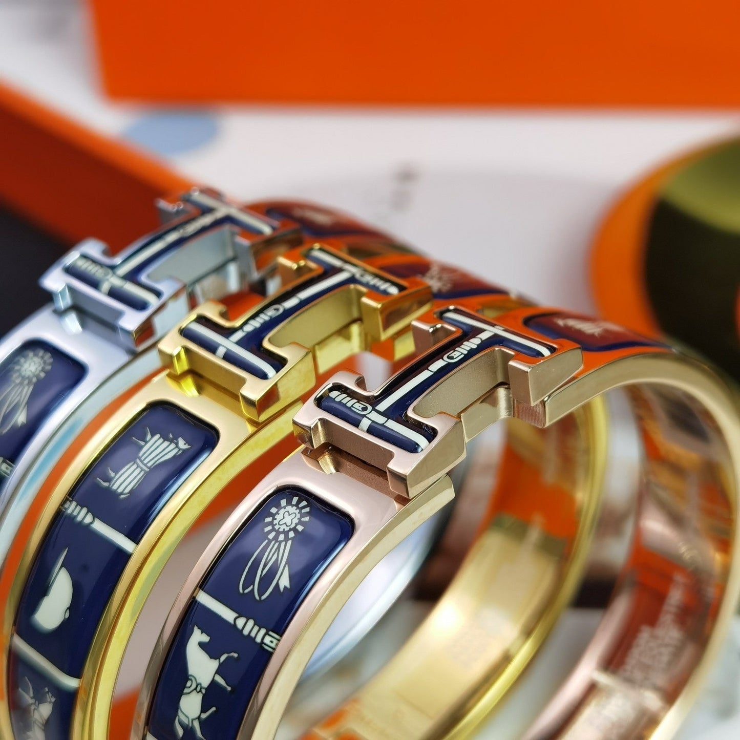 [Glow Jewelry]H COUVERTURES DARK BLUE BRACELET