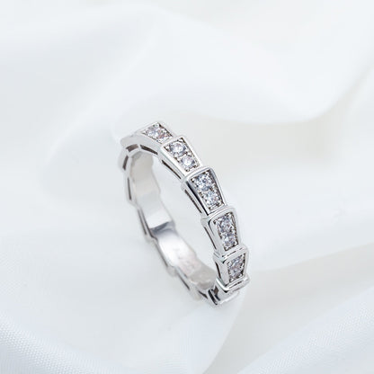[Glow Jewelry]SERPENTI RING SILVER DIAMOND PAVED 3MM