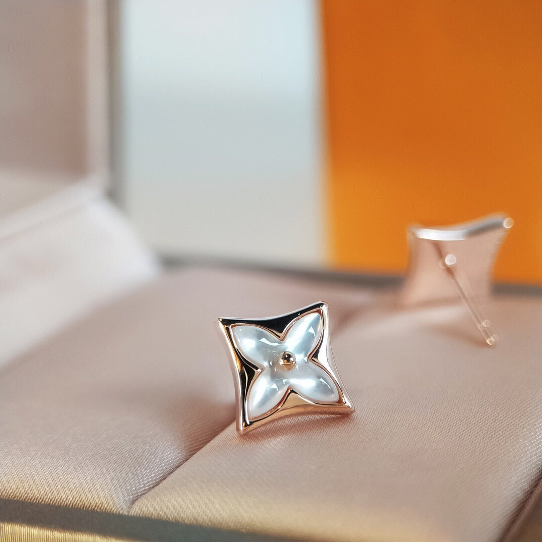 ¡®Glow Jewelry¡¯STAR MOP PINK GOLD EARRINGS