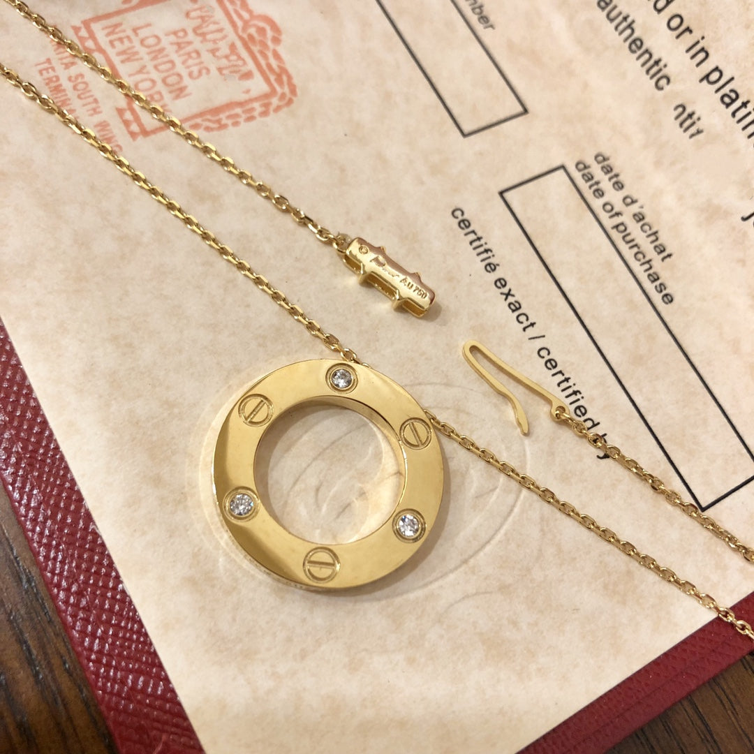 ¡®Glow Jewelry¡¯LOVE NECKLACE 16MM 3 DIAMONDS