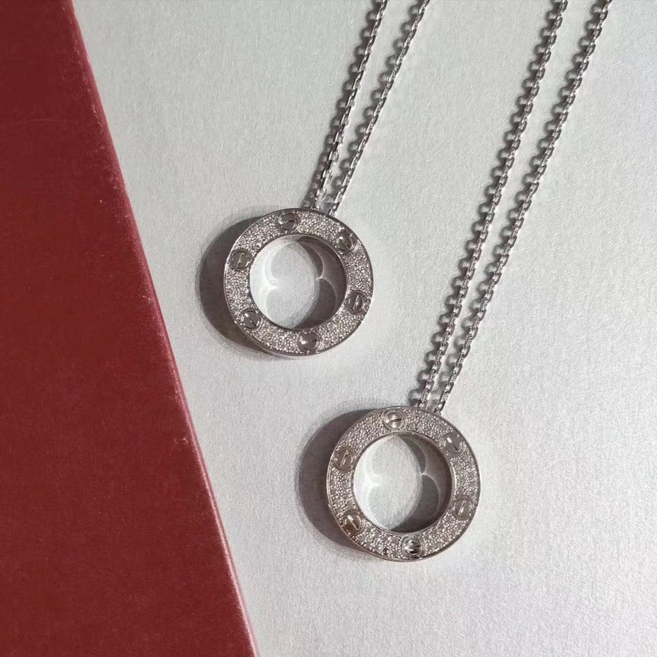 [Glow Jewelry]LOVE NECKLACE ADJUSTABLE SILVER