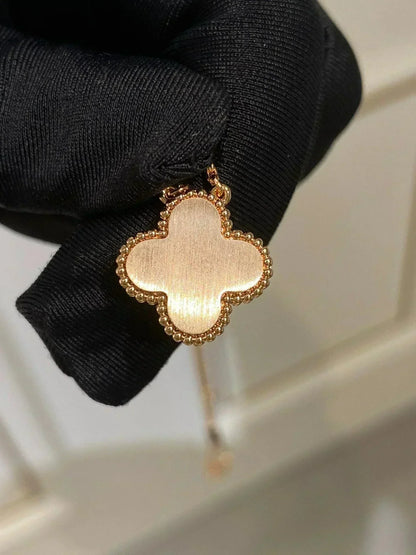 ¡®Glow Jewelry¡¯CLOVER 15MM DIAMOND RHODONITE NECKLACE
