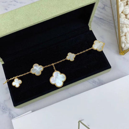 ¡®Glow Jewelry¡¯MAGIC CLOVER MOP GOLD BRACELET 5 MOTIFS