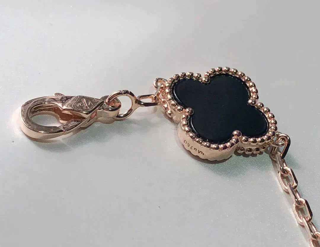 [Glow Jewelry]New CLOVER 5 MOTIFS MULTICOLOR BRACELET