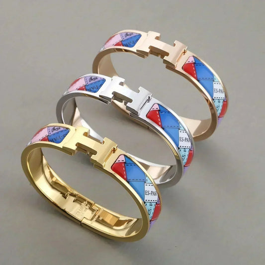 ¡®Glow Jewelry¡¯H BRACELET DOTTED BORDER 12MM