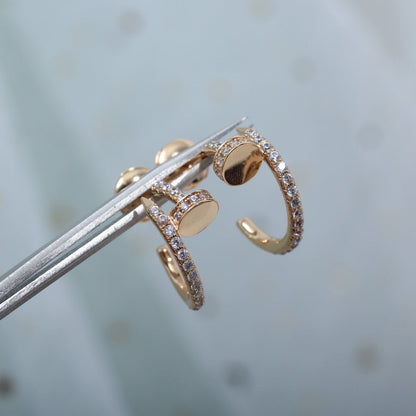 ¡®Glow Jewelry¡¯JUSTE EARRINGS 12.75MM PINK GOLD DIAMOND