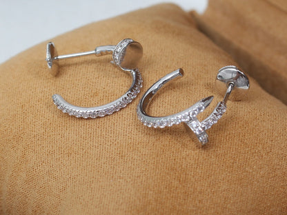 [Glow Jewelry]JUSTE EARRINGS 12.75MM SILVER DIAMOND