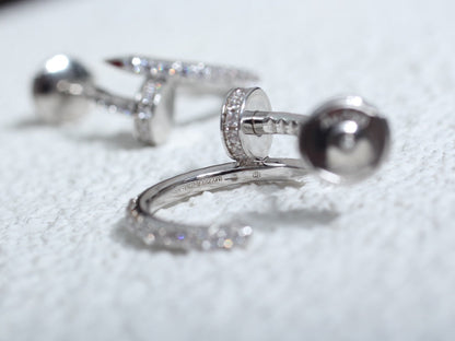 ¡®Glow Jewelry¡¯JUSTE EARRINGS 12.75MM SILVER DIAMOND