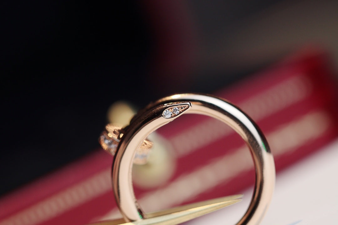 [Glow Jewelry]JUSTE RING 2.65MM PINK GOLD DIAMOND