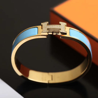 ¡®Glow Jewelry¡¯H CLOUD BLUE BRACELET GOLD DIAMOND