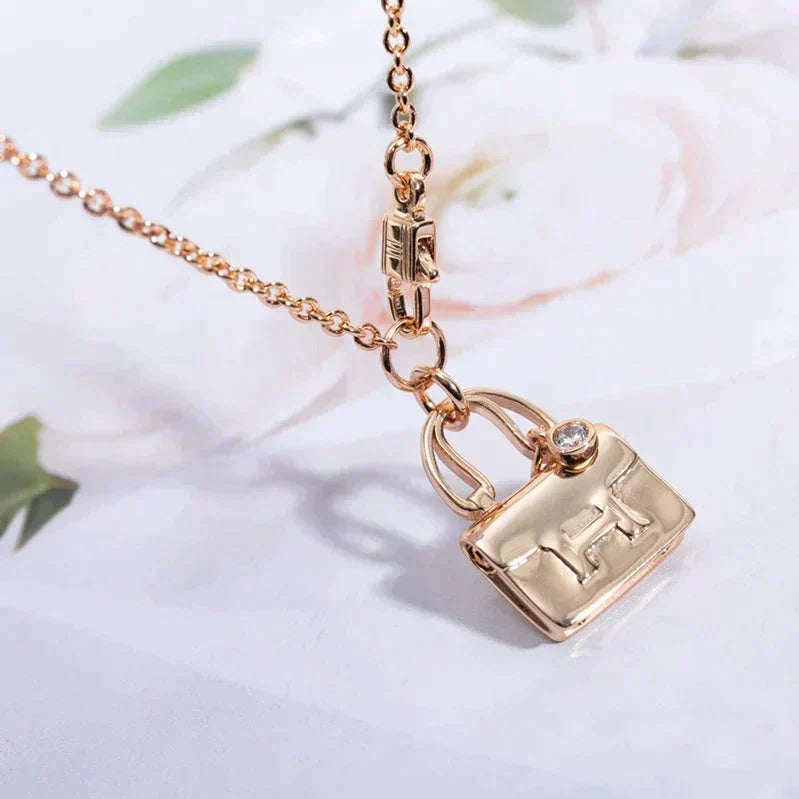 [Glow Jewelry]AMULETTE PEDANT ROSE GOLD NECKLACE