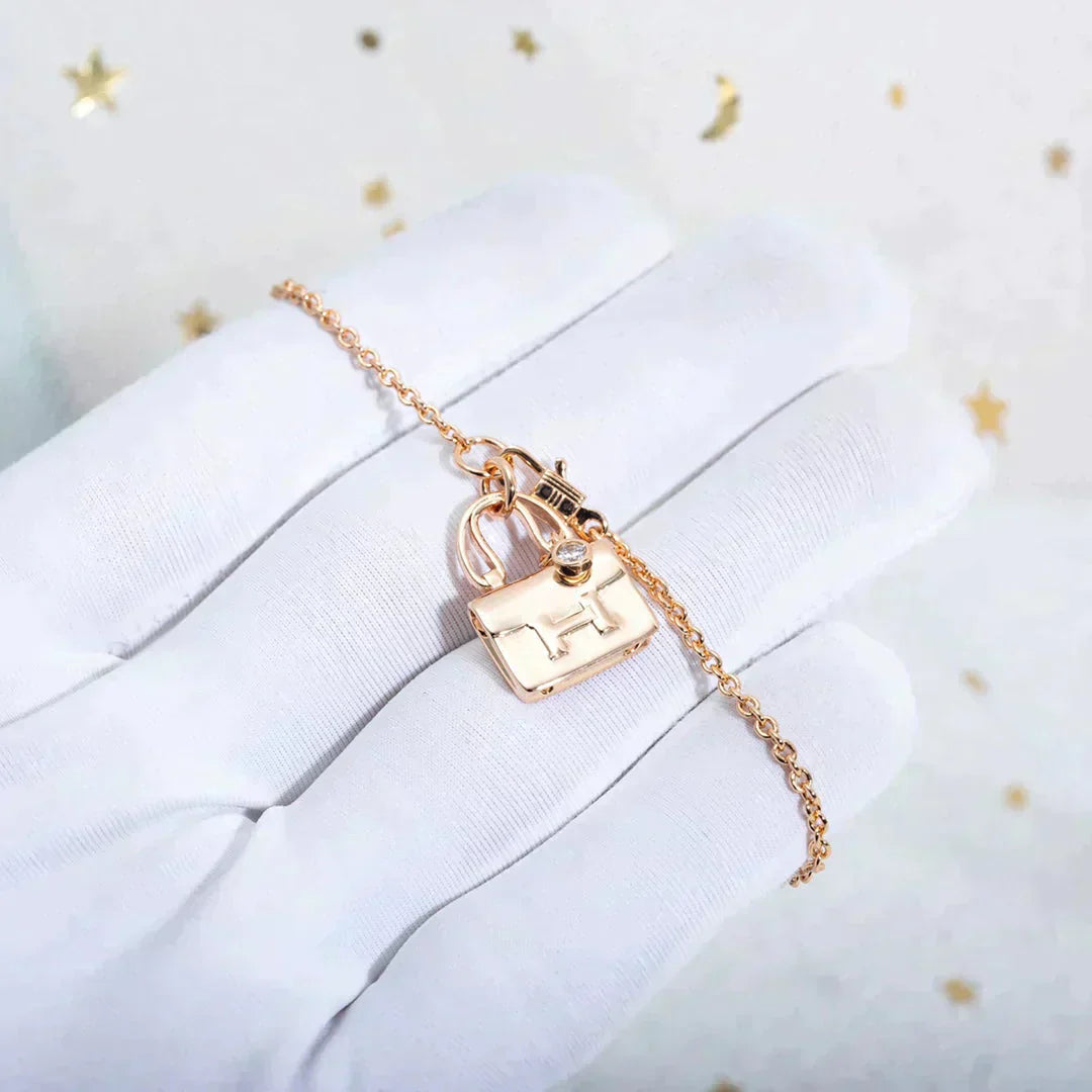 ¡®Glow Jewelry¡¯AMULETTE PEDANT ROSE GOLD NECKLACE