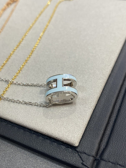 ¡®Glow Jewelry¡¯POP H LIGHT BLUE NECKLACE