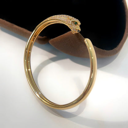 [Glow Jewelry]PANTHERE GOLD DIAMOND OPEN BRACELET